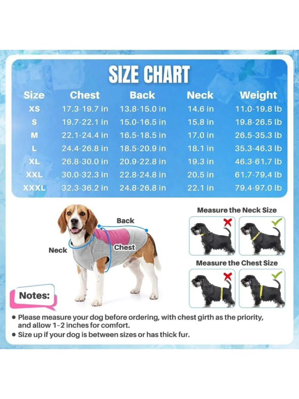 Cooling Dog Vest with Ice Pack Pocket | Evaporative Cooling Jacket for Hot